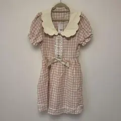 ボンポワン チェック柄ワンピース - メルカリ