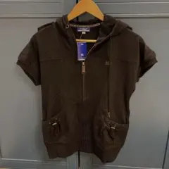 Burberry Blue label 黒 半袖パーカー