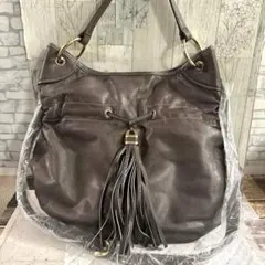 【未使用】　russet ラシット　２wayレザーショルダーバッグ　グレー