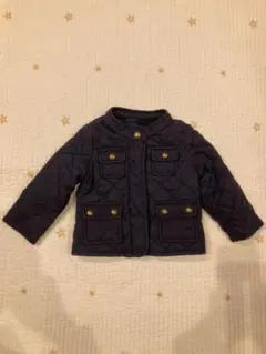 baby GAP  ハーフコート　ジャンパー　キルティング　紺　アウター