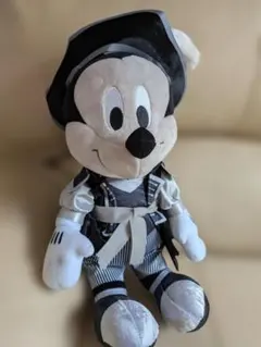 ミッキーマウス ぬいぐるみ ストライプ柄