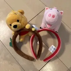 ディズニーカチューシャ　プーさん　ハム