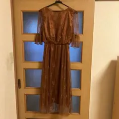 半袖 ロングワンピース　サイズS 結婚式　パーティ