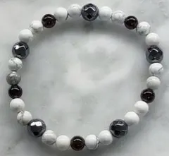 ハウライト モリオン ヘマタイト デザインブレスレット デザブレ 天然石