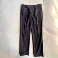 【ラエフ】ピンストライプ柄 スラックス（M）パンツ ズボン シンプル テーパード