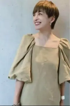 めぇたん様専用★curensologyコットンリネンパフワンピース