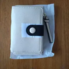 アイボリー 合成皮革 カードケース