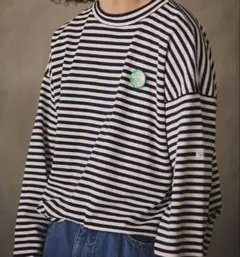 完売レリューム別注【ピカデリー】別注 MARINIERE ボーダーバスクTシャツのサムネイル