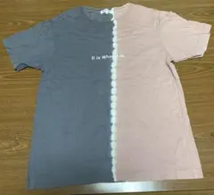 値下げ！the shop TK　Tシャツ　　ピンク&グレーのサムネイル