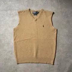 90s Polo by Ralph Lauren ウール ベスト ブラウン