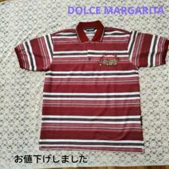 Dolce MARGARITA GOLFポロシャツ L ブランドロゴ刺繍日本製