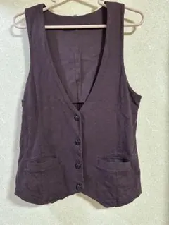 無印良品 ベスト ジレ あずき色 Lサイズのサムネイル