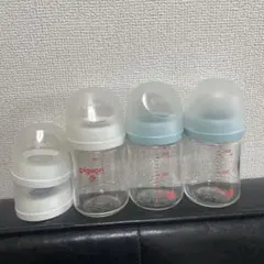 Pigeon 哺乳瓶 ガラス160ml 3本セットおまけ付き