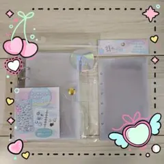 新品★クーリア 透明シールバインダー & リフィルセット クリア ラメ ホワイト