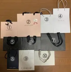 ブランドショップ袋　10点セット