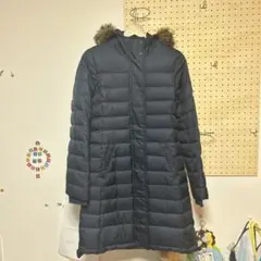 TOMMY HILFIGER フード付きダウンジャケット XS ネイビー