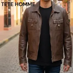 2026年最新】TETE HOMME レザージャケット・ライダースの人気アイテム