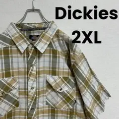 Dickies usa古着 ストリート ゆるだぼ チェック シャツ