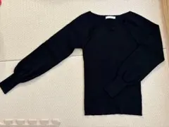 proportion長袖セーター ブラックのサムネイル