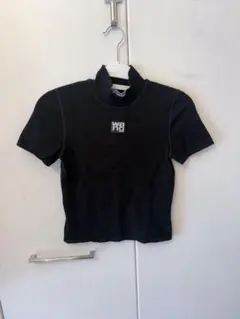 Alexander Wang 黒 クロップドトップスXS - メルカリ