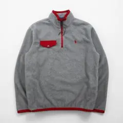 Polo Ralph Lauren ハーフジップ フリースジャケット M グレー