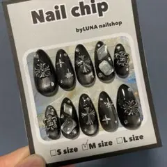 韓国ネイル うる艶ネイル y2kネイル キラキラ ブラック 水光マグネット