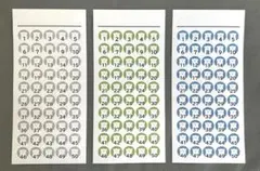 封筒　貯金　積立　用紙のみ　15枚　白くま　枠なし　50マス　お手伝い　子ども