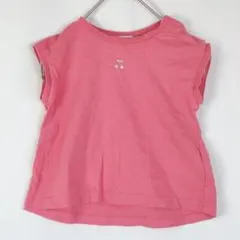 Petit main Tシャツ カットソー さくらんぼ 90 ピンク.2368