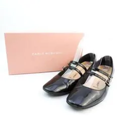 ファビオルスコーニ 23.5~24.0 パンプス 黒 箱 袋付/CD20