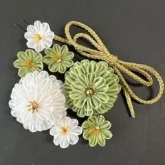 つまみ細工 髪飾り 卒業式 成人式 七五三 結婚式 No.69