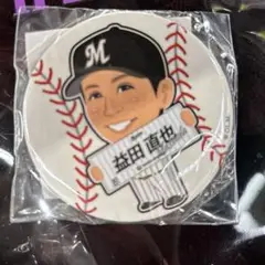 マリーンズガチャ　ネームタオル 缶バッチ　益田直也