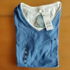 good day オーガニックコットン VネックTシャツ LL