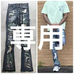 VALABASAS バラバサス インディゴダメージウォッシュ 29 フレア - メルカリ