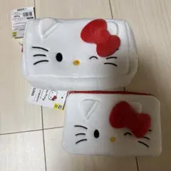 韓国限定　ダイソー DISO ハローキティポーチセット