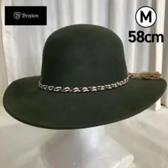 【Brixton】 ウールボーラーハット オリーブ M 58cm