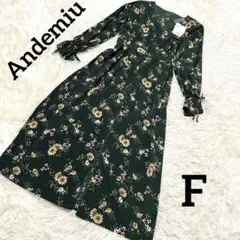 【新品タグ付】Andemiu レディース　長袖ワンピース　フリーサイズ
