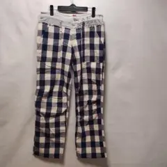 OLD BETTY'S ブロックチェック柄カジュアルパンツFREEサイズ