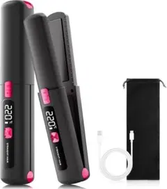 ヘアアイロン コードレス 2way 3段階温度調整 急速充電