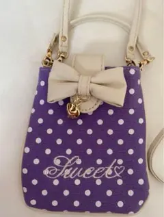 ポシェット ショルダーバッグ　紫