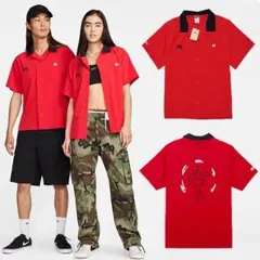 新品 2XL ナイキ SB バック刺繍 ユニセックス スケートボード 半袖シャツ