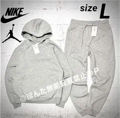 ナイキ スウェット 上下 ジョーダン パーカー パンツ 刺繍ロゴ 新品 US M