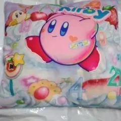 星のカービィ　kirbyXmonet アップリケクッション　ケーキ