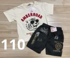 【新品】アンバーロア AMBERROAR Tシャツ　ハーフパンツ　110センチのサムネイル