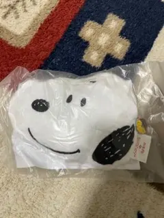 非売品/ミスド福袋スヌーピー 顔デザイン ぬいぐるみポーチ