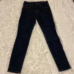 PLST デニムパンツ 22 インディゴ ストレート スリム ジーンズレディースのサムネイル
