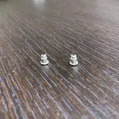 お見逃しなく✌️プラチナ仕上げ ピアス キャッチ まとめ売り アレルギー対応