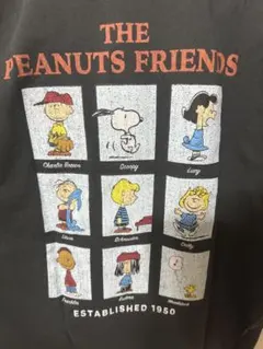 PEANUTS スヌーピー Tシャツ ブラック　No.027