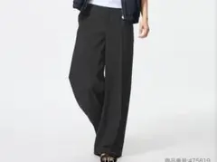 ユニクロ　感動ワイドパンツ　黒　S