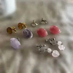 アンティーク　イヤリング　５点セット　ヴィンテージ　レトロ