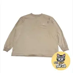 90s 古着 カーハート ロンT オーバーサイズ ベージュ 2XL